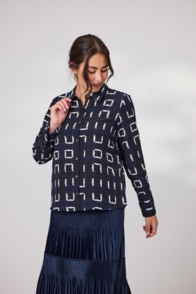 SQUARE PRINT SHIRT